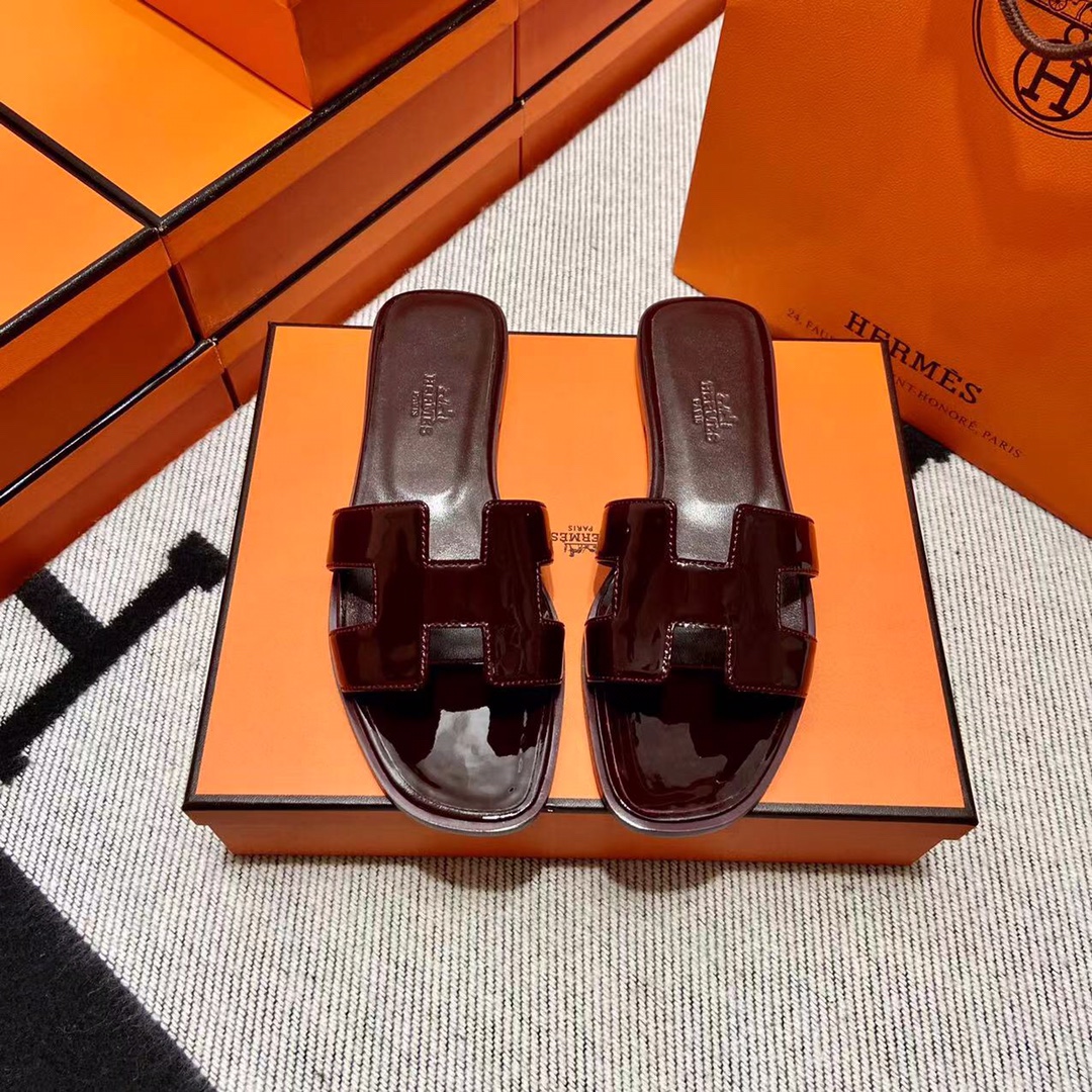 에르메스 올수공 오란 슬리퍼 샌들 페이던트 32